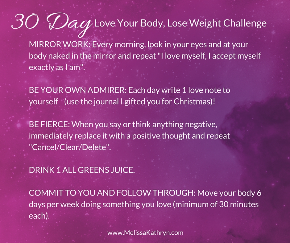Love Your Body, Lose Weight Challenge
